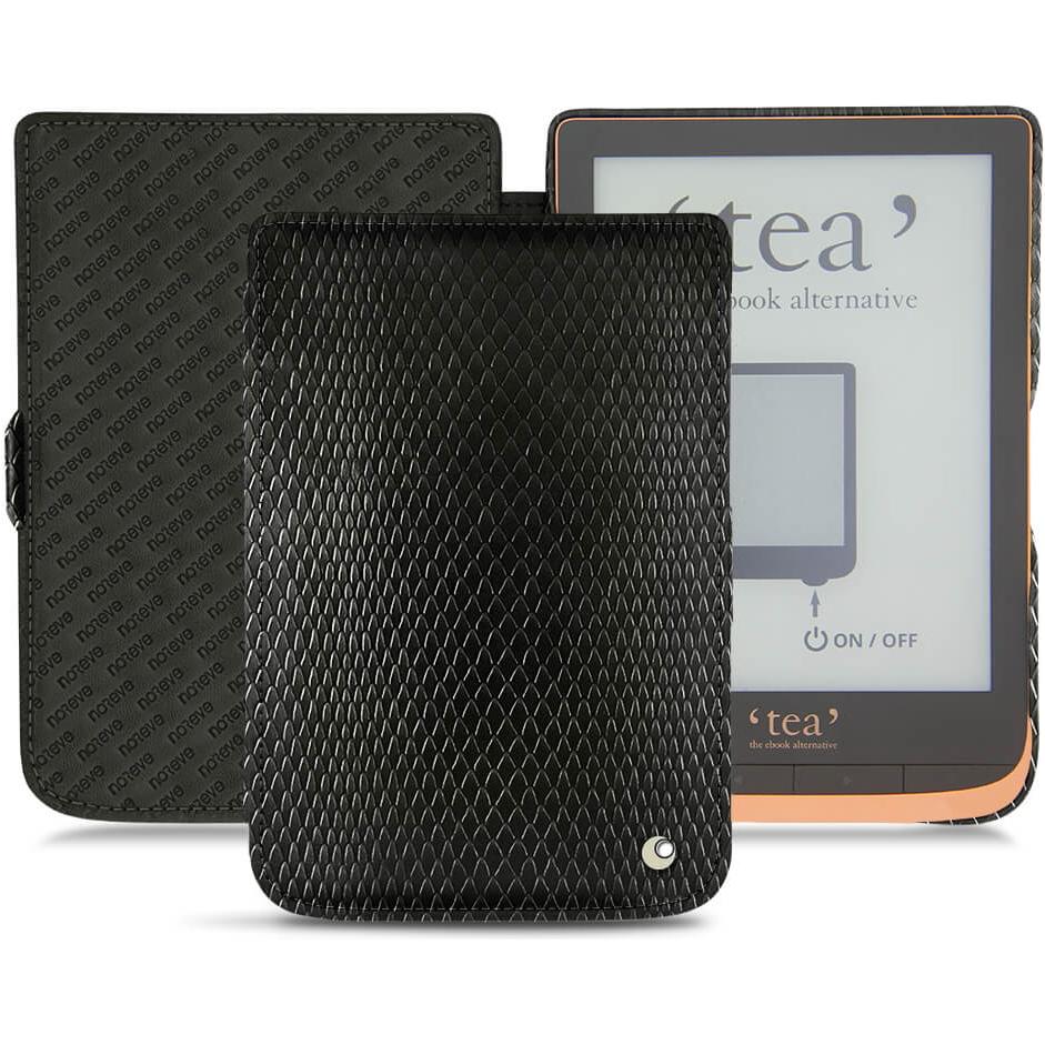 Noreve Lederschutzhülle horizontal (Touch HD Plus), Tablet Hülle, Schwarz