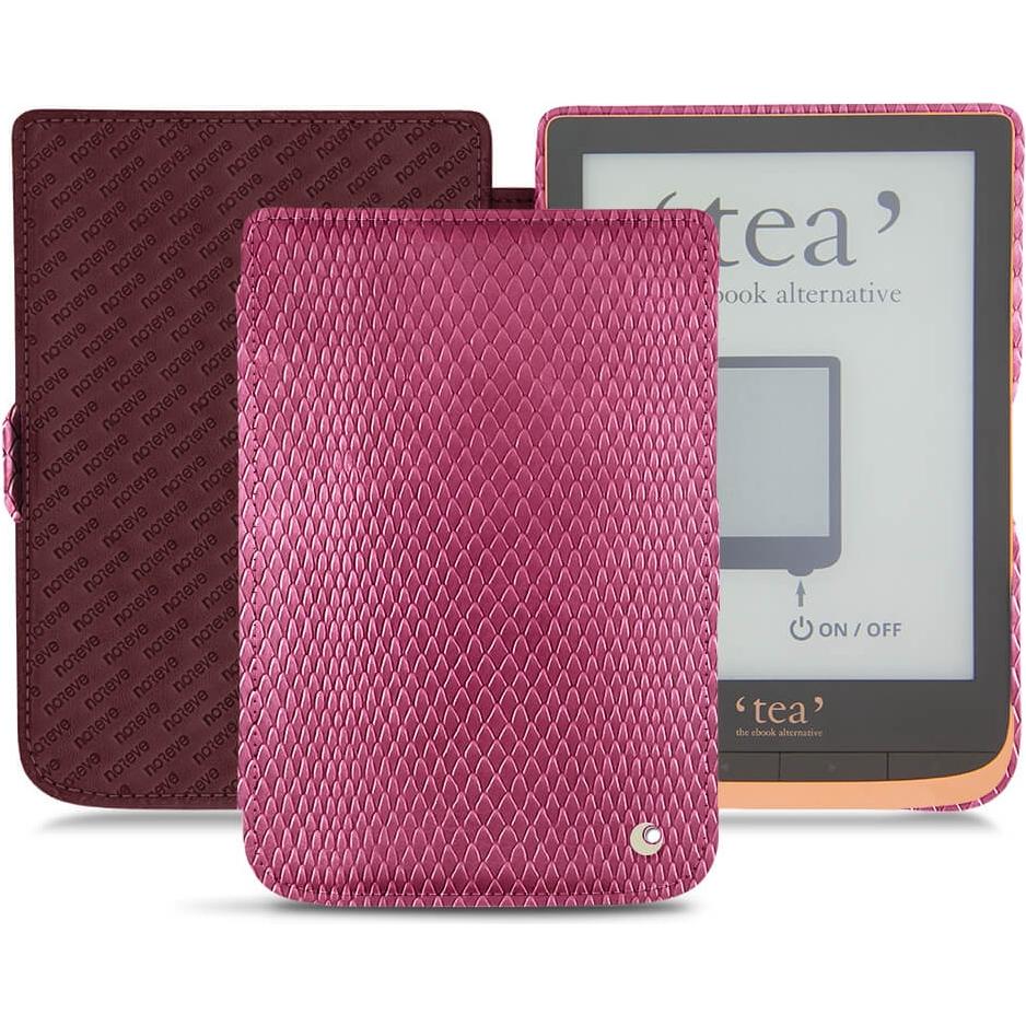 Noreve Lederschutzhülle horizontal (Touch HD Plus), Tablet Hülle, Rosa