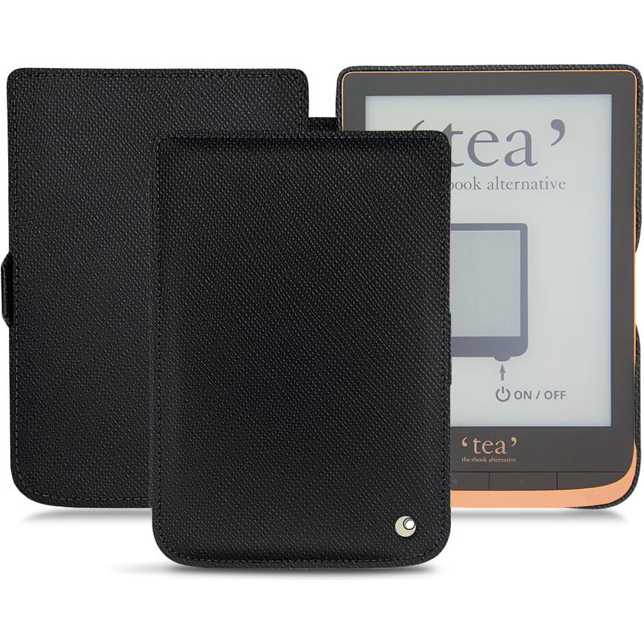 Noreve Lederschutzhülle horizontal (Touch HD Plus), Tablet Hülle, Schwarz