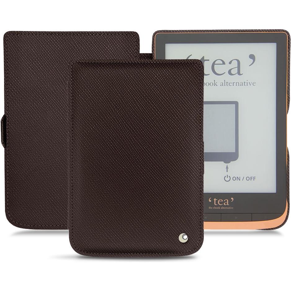 Noreve Lederschutzhülle horizontal (Touch HD Plus), Tablet Hülle, Braun
