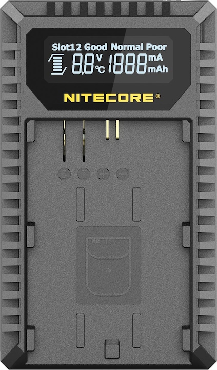 Actual product image Nitecore UCN3 Pro Compacte Dubbel Lader voor Canon LP E6 (N) met USB (Charger)