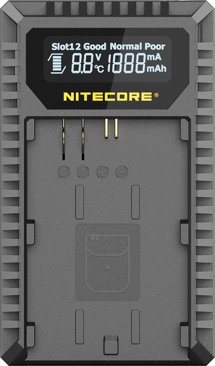 Actual product image Nitecore UCN3 Pro Compacte Dubbel Lader voor Canon LP E6 (N) met USB (Charger)