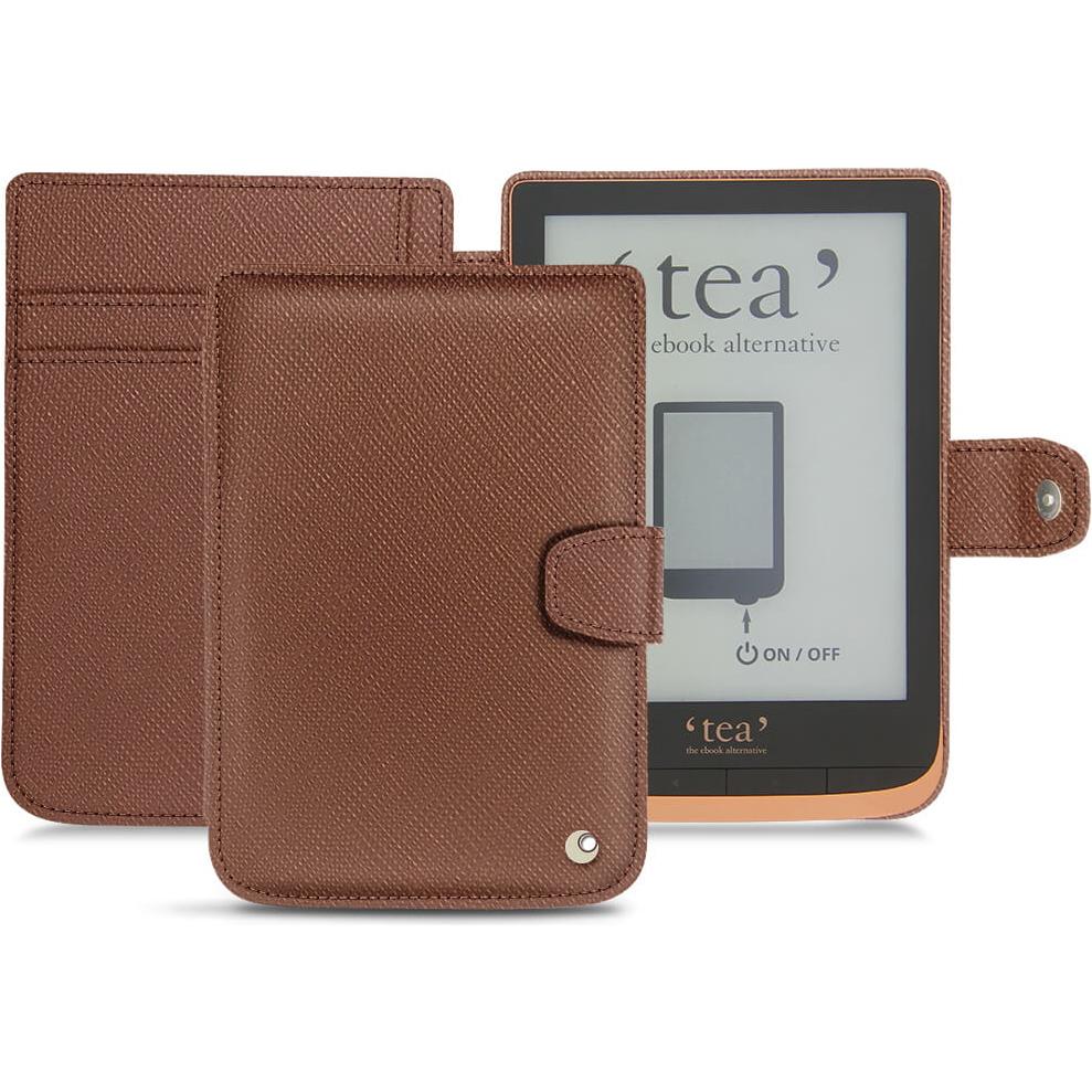 Noreve Lederschutzhülle Wallet (Touch HD 3), eReader Zubehör, Braun