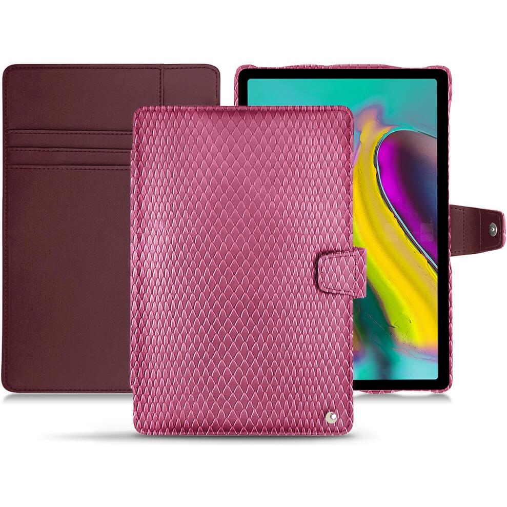 Thumbnail - Noreve Lederschutzhülle Wallet (Galaxy Tab S5e), Tablet Hülle, Rosa