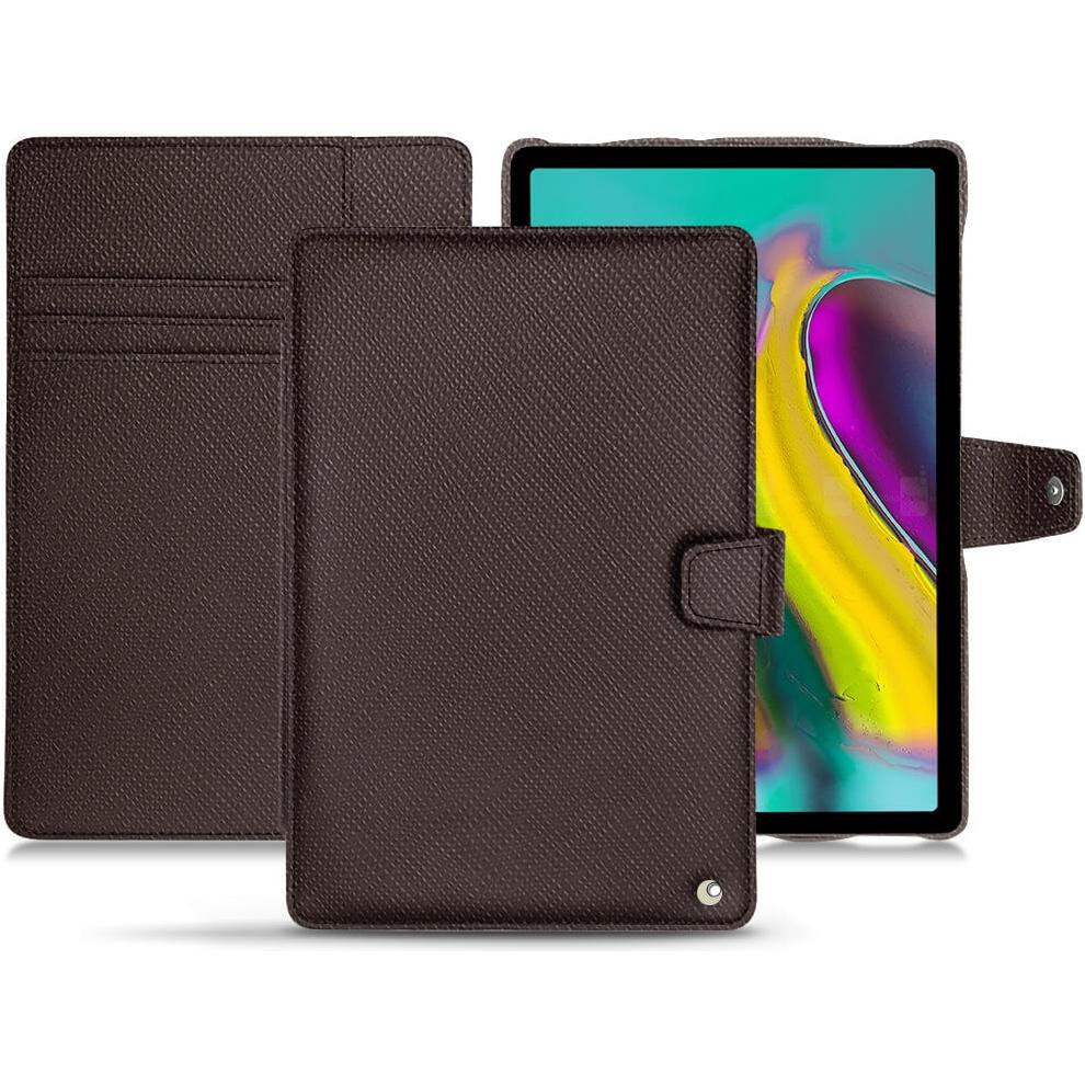 Thumbnail - Noreve Lederschutzhülle Wallet (Galaxy Tab S5e), Tablet Hülle, Braun