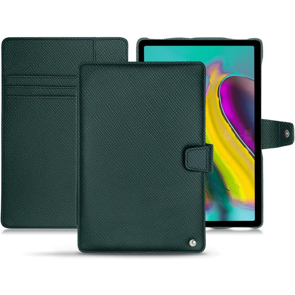 Noreve Lederschutzhülle Wallet (Galaxy Tab S5e), Tablet Hülle, Grün