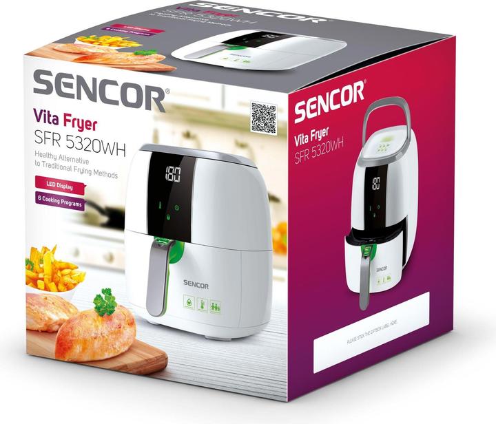 Produktbild Sencor Toaster hot air fryer 3l 1400w SFR5320WH