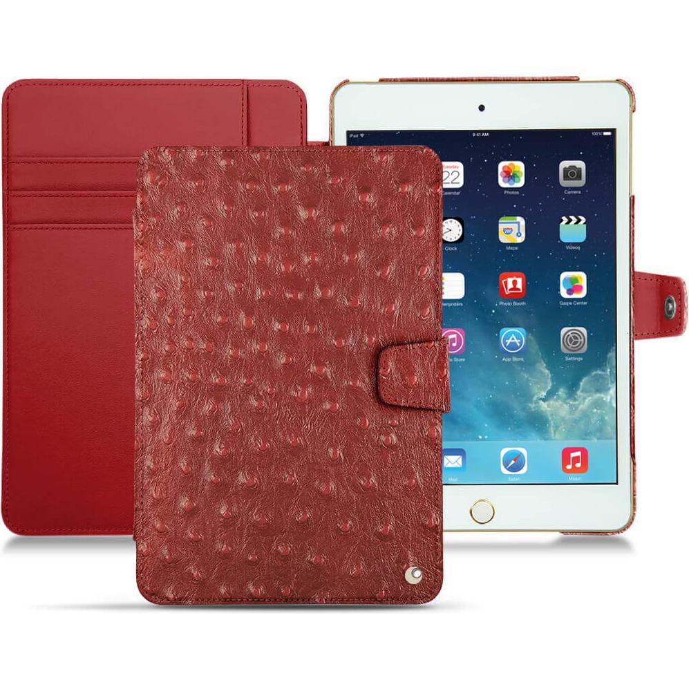 Noreve Lederschutzhülle Wallet (iPad Mini 5), Tablet Hülle, Rot