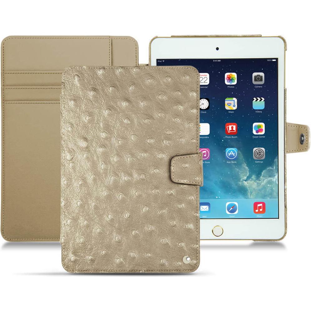 Noreve Lederschutzhülle Wallet (iPad Mini 5), Tablet Hülle, Beige