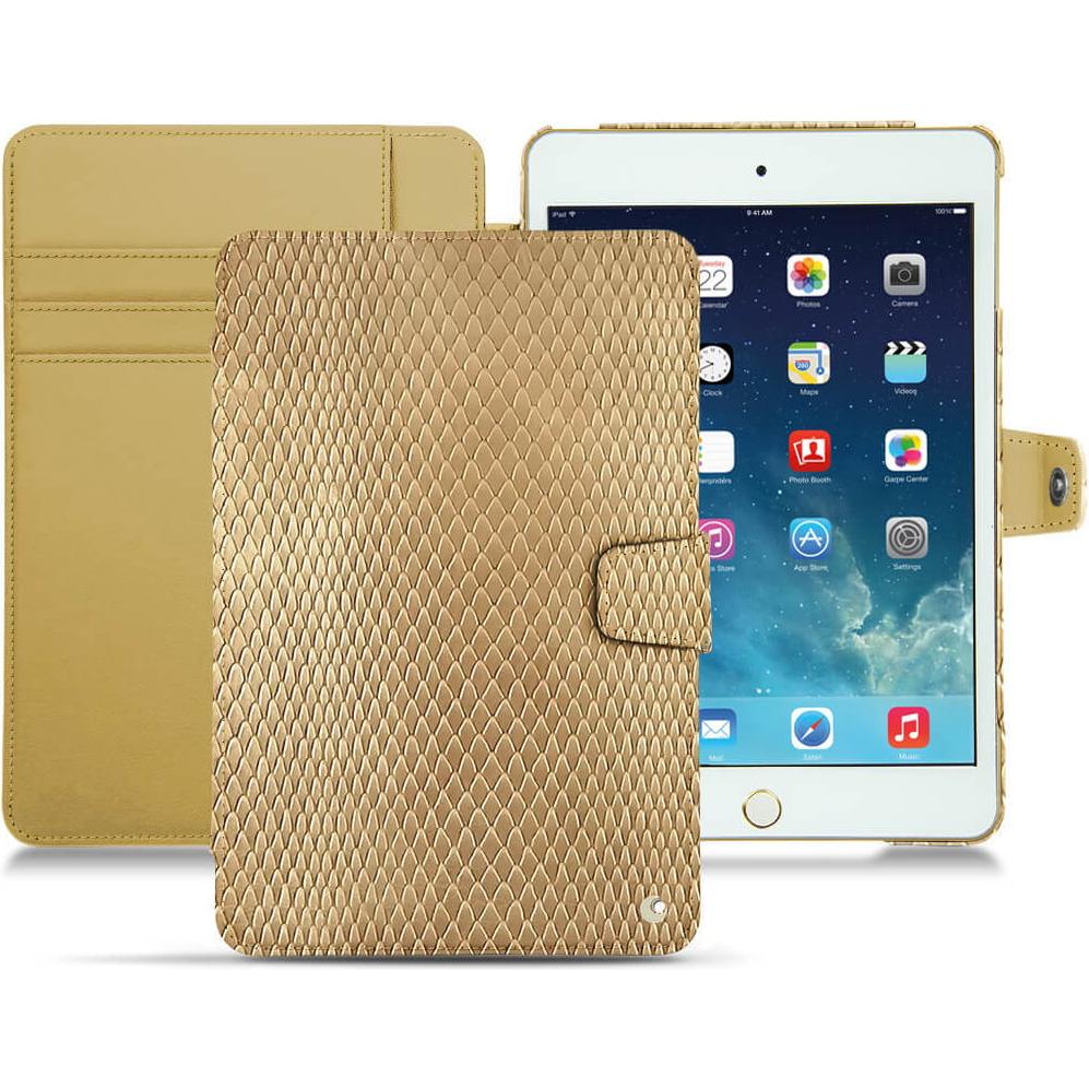 Noreve Lederschutzhülle Wallet (iPad Mini 5), Tablet Hülle, Beige