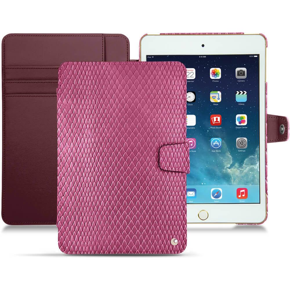 Noreve Lederschutzhülle Wallet (iPad Mini 5), Tablet Hülle, Rosa