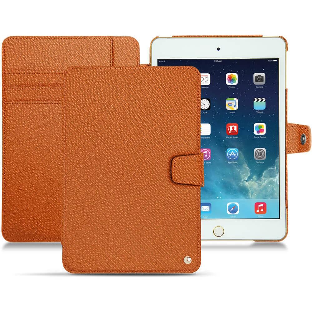 Noreve Lederschutzhülle Wallet (iPad Mini 5), Tablet Hülle, Orange