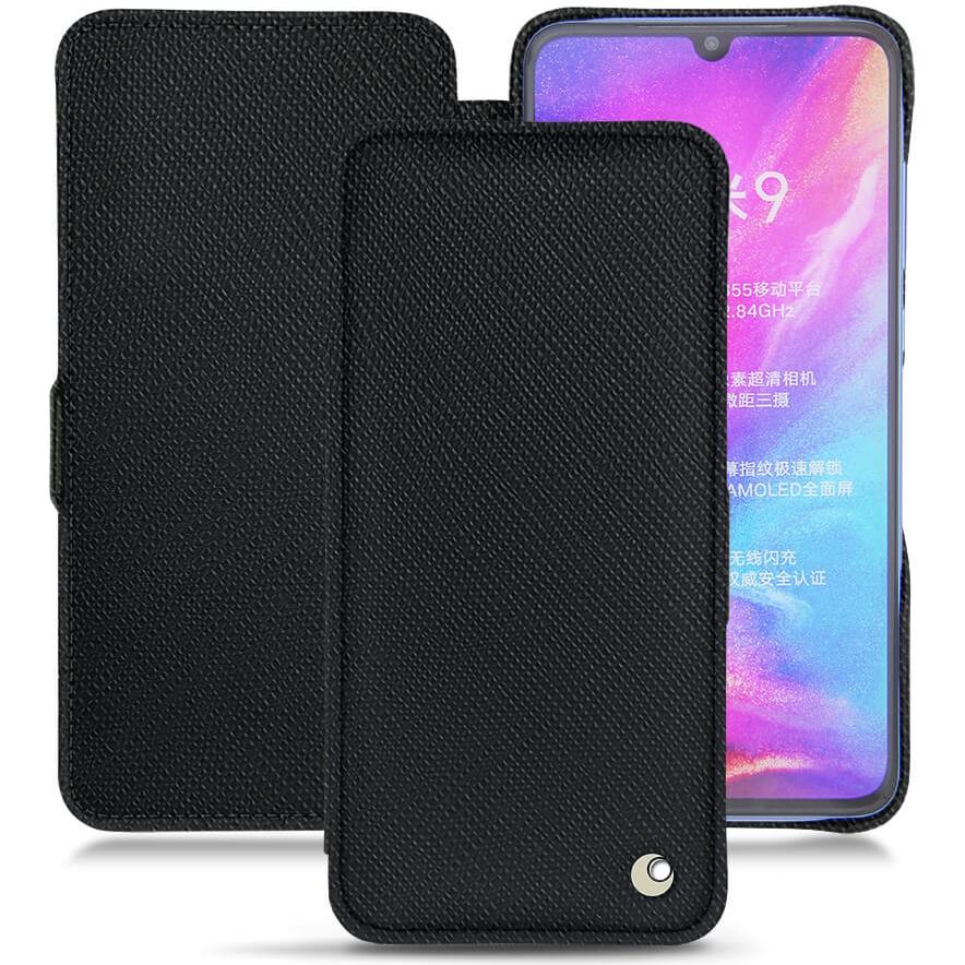 Noreve Lederschutzhülle horizontal (Xiaomi Mi 9), Smartphone Hülle, Schwarz