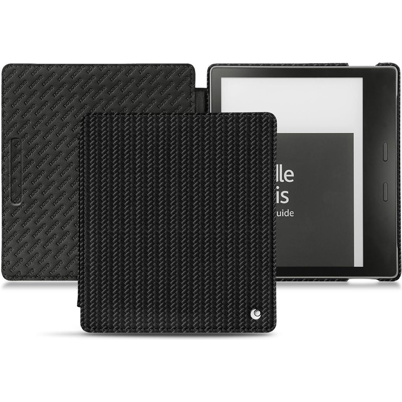 Noreve Lederschutzhülle horizontal (Kindle Oasis (2019)), eReader Zubehör, Schwarz