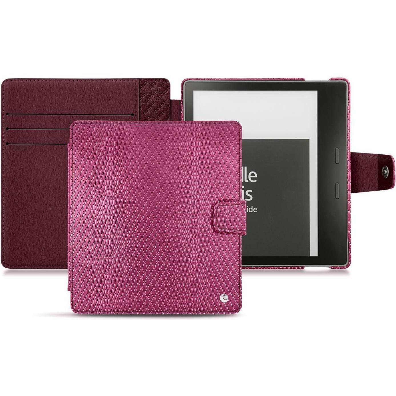 Noreve Lederschutzhülle Wallet (Kindle Oasis (2019)), eReader Zubehör, Rosa