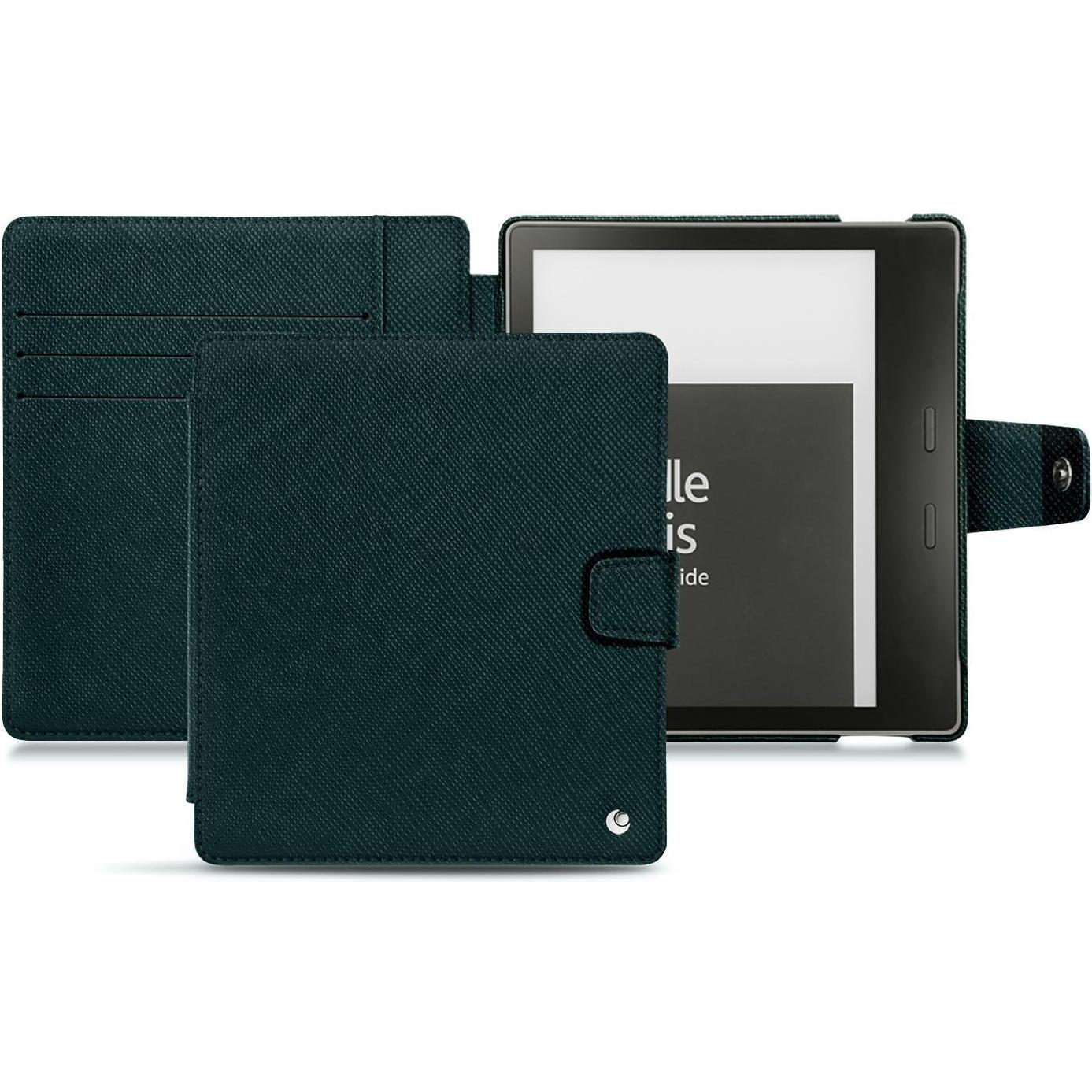 Noreve Lederschutzhülle Wallet (Kindle Oasis (2019)), eReader Zubehör, Grün