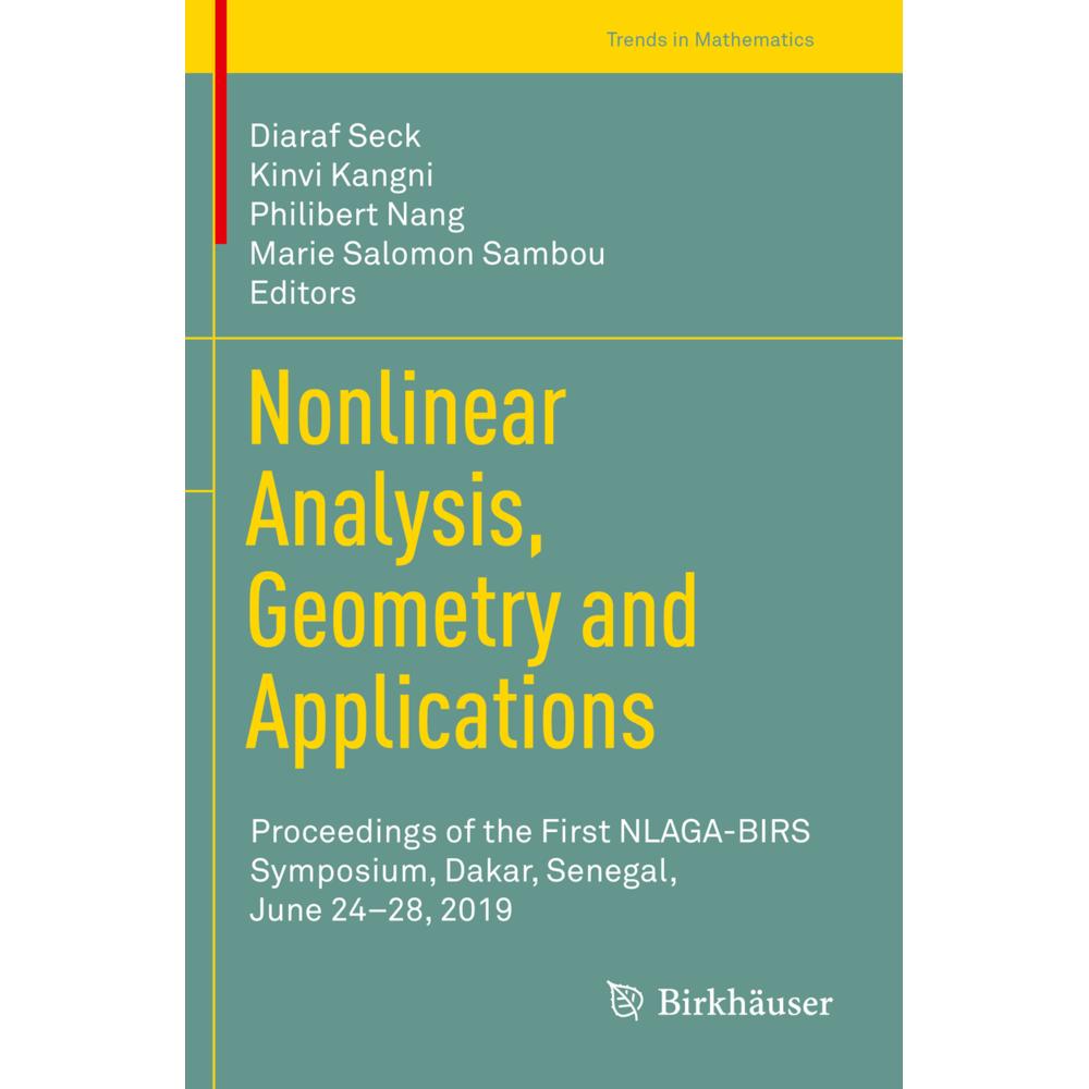 Nonlinear Analysis, Geometry and Applications, Fachbücher von Diaraf Seck, Kinvi Kangni, Philibert Nang, Marie Salomon S...