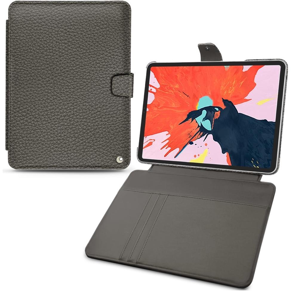 Noreve Lederschutzhülle Wallet (iPad Pro 11 2018 (1. Gen)), Tablet Hülle, Grau