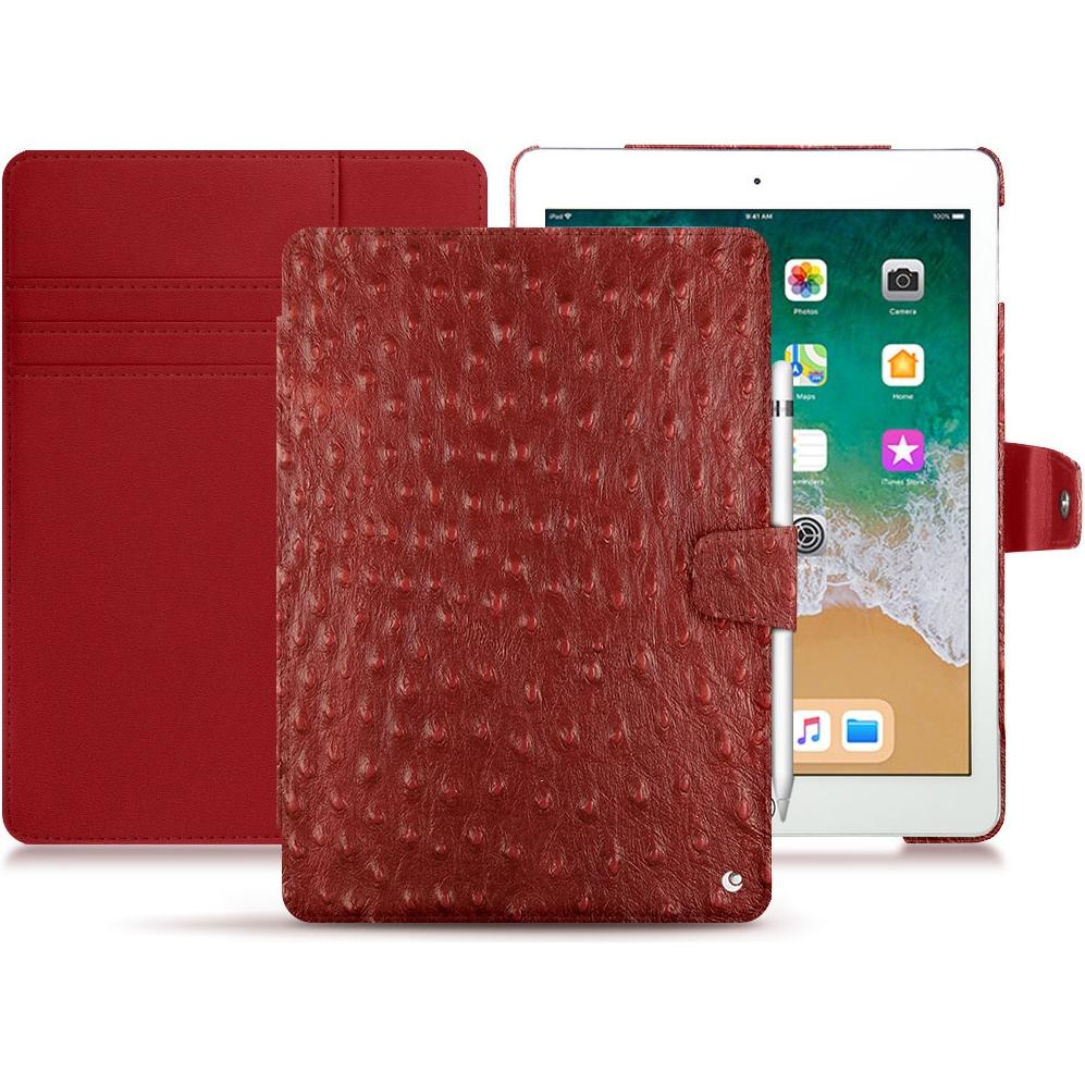 Noreve Lederschutzhülle Wallet (iPad 9.7), Tablet Hülle, Rot