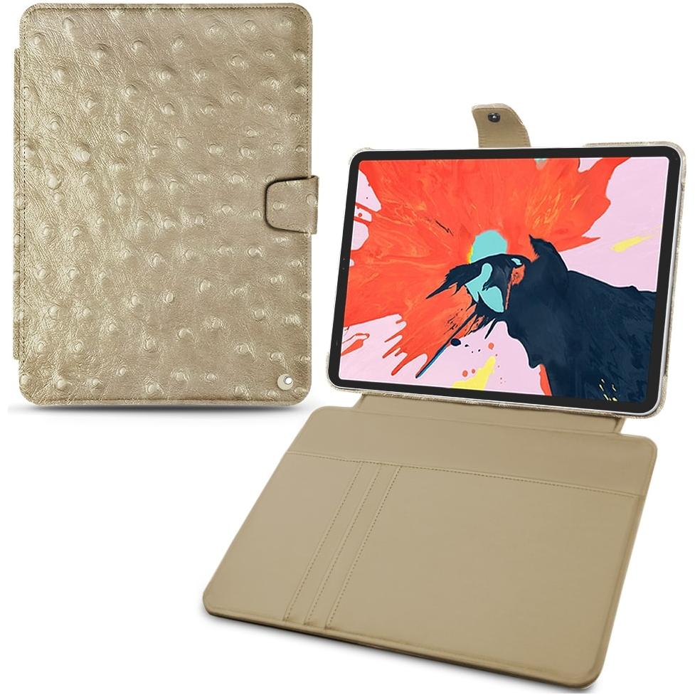 Noreve Lederschutzhülle Wallet (iPad Pro 11 2018 (1. Gen)), Tablet Hülle, Beige