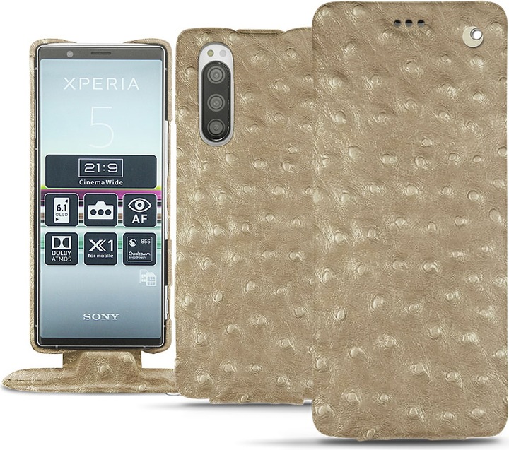 Actual product image Noreve Leather cover vertical (Sony Xperia 5)