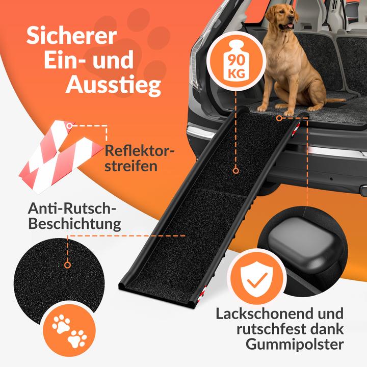 Produktbild Cadoca Hunderampe (Hund, Faltbar, Reflektoren)