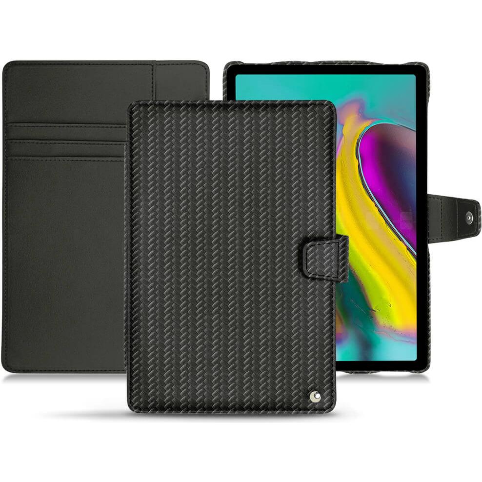 Noreve Lederschutzhülle Wallet (Galaxy Tab S5e), Tablet Hülle, Schwarz
