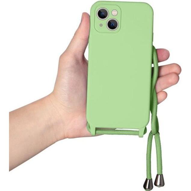 MU Style RJT Necklace Silicone Case Cam Series, Handykette, Grün