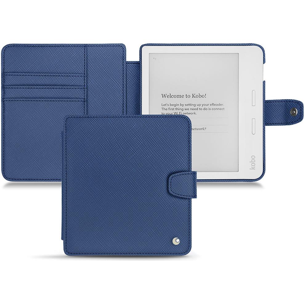 Noreve Lederschutzhülle Wallet (Libra H2O), eReader Zubehör, Blau