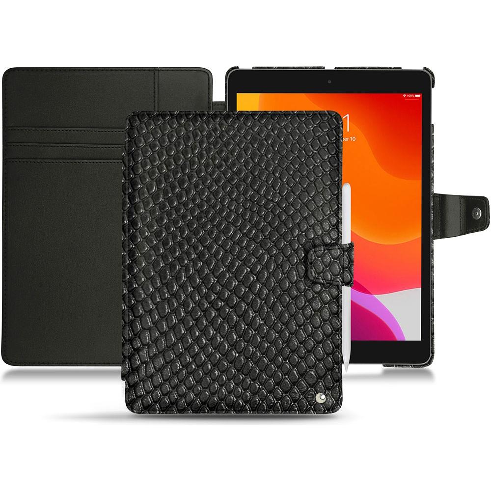 Noreve Lederschutzhülle Wallet (iPad 10.2 2019), Tablet Hülle, Schwarz