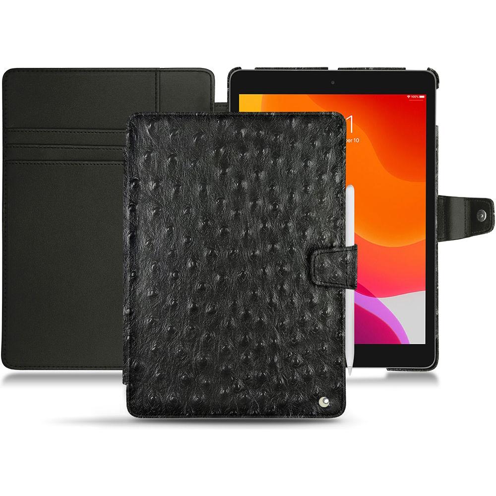 Noreve Lederschutzhülle Wallet (iPad 10.2 2019), Tablet Hülle, Schwarz