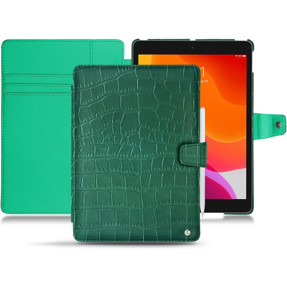 Noreve Lederschutzhülle Wallet (iPad 10.2 2019), Tablet Hülle, Grün