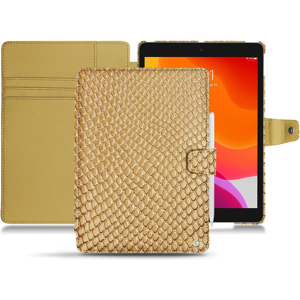Noreve Lederschutzhülle Wallet (iPad 10.2 2019), Tablet Hülle, Beige