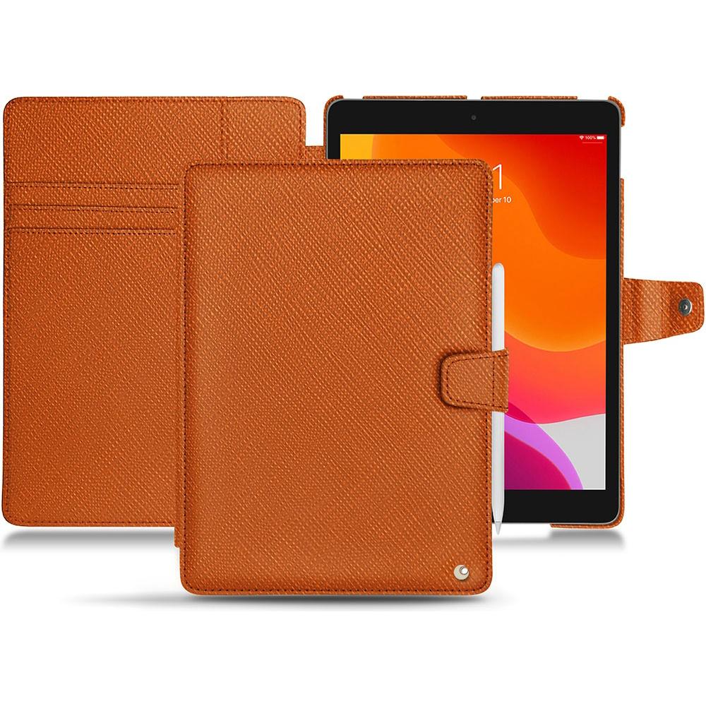 Thumbnail - Noreve Lederschutzhülle Wallet (iPad 10.2 2019), Tablet Hülle, Orange