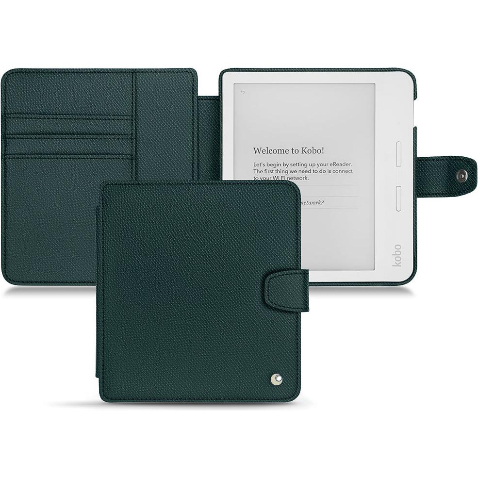 Noreve Lederschutzhülle Wallet (Libra H2O), eReader Zubehör, Grün