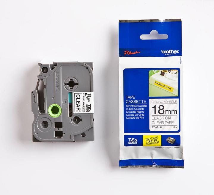 Actual product image Brother Tze-S141 (1.80 cm, Transparent)
