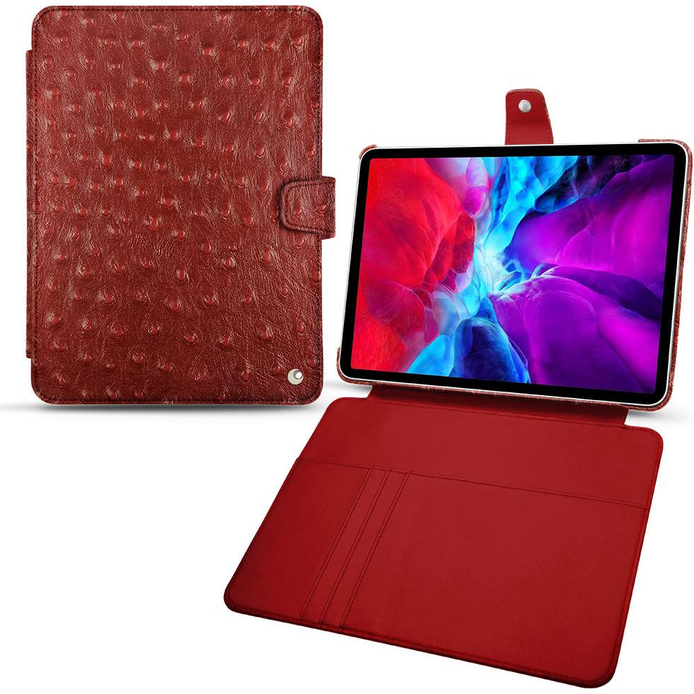 Noreve Lederschutzhülle Wallet (iPad Pro 11 2020 (2. Gen)), Tablet Hülle, Rot