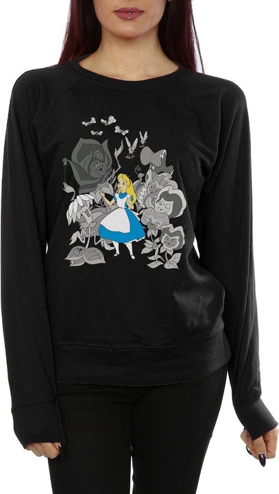 Produktbild Alice In Wonderland Blumen Baumwoll Sweatshirt (S)