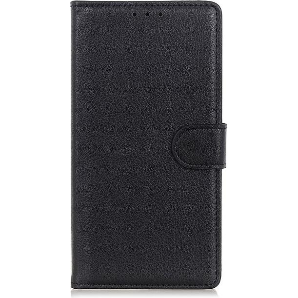 Thumbnail - MU Classic Litchi Leder Bookcover Series (Xiaomi Mi 11i), Smartphone Hülle, Schwarz