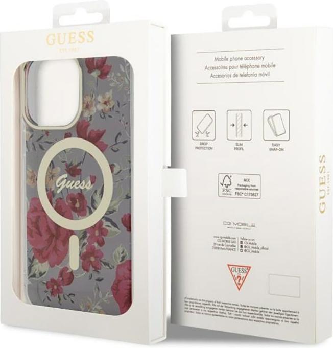 Produktbild Guess iPhone 14 Pro Max 6.7 hardcase Flower MagSafe (Apple iPhone 14 Pro Max)