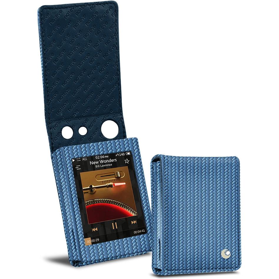 Noreve Lederschutzhülle vertikal, MP3 Tasche + Hülle, Blau