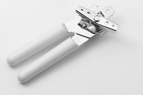 Pedrini 0048-820 Dosenöffner Mechanischer Dosenöffner Rostfreier Stahl, Weiss