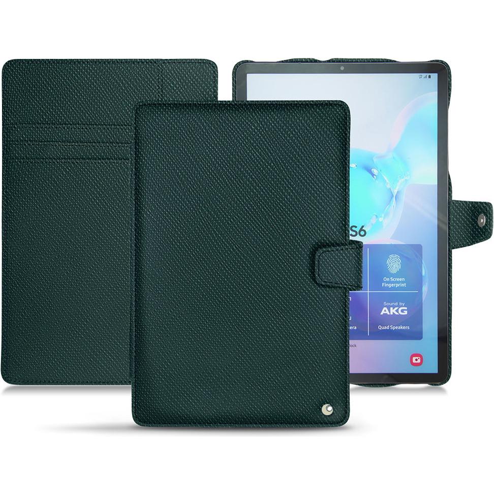 Noreve Lederschutzhülle Wallet (Galaxy Tab S6), Tablet Hülle, Grün