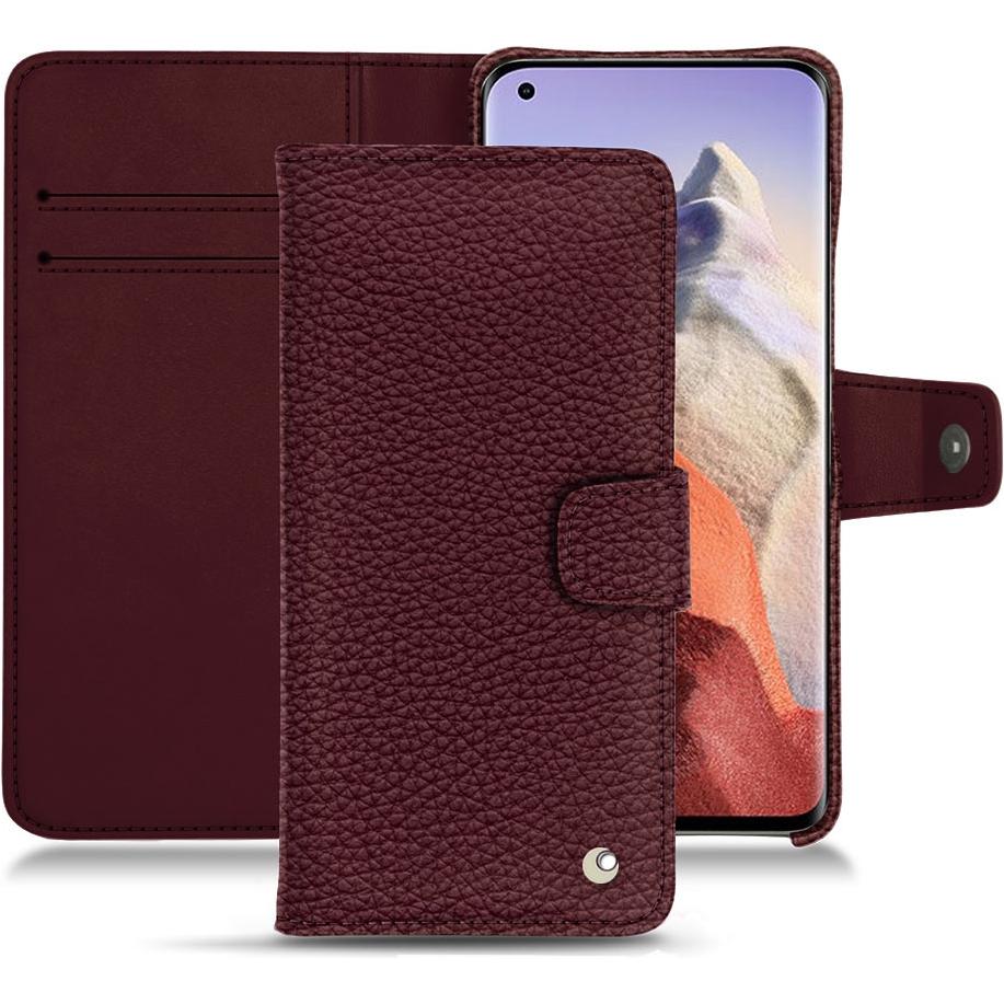 Noreve Lederschutzhülle Wallet (Xiaomi Mi 11 Ultra), Smartphone Hülle, Violett