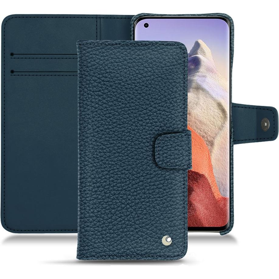 Noreve Lederschutzhülle Wallet (Xiaomi Mi 11 Ultra), Smartphone Hülle, Blau
