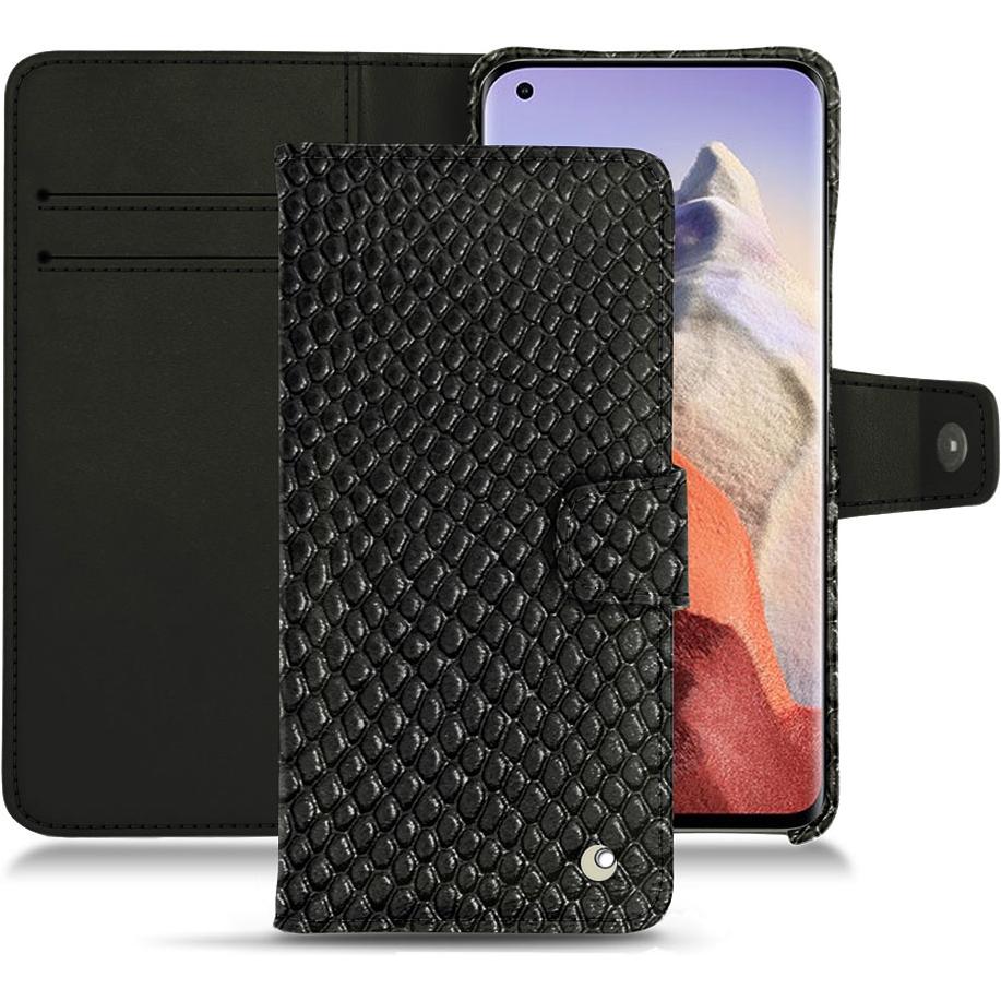 Noreve Lederschutzhülle Wallet (Xiaomi Mi 11 Ultra), Smartphone Hülle, Schwarz