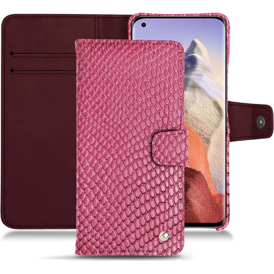 Noreve Lederschutzhülle Wallet (Xiaomi Mi 11 Ultra), Smartphone Hülle, Rosa