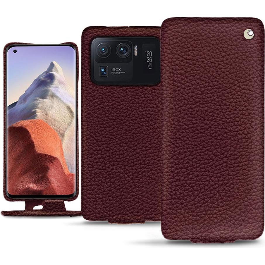 Noreve Lederschutzhülle vertikal (Xiaomi Mi 11 Ultra), Smartphone Hülle, Violett