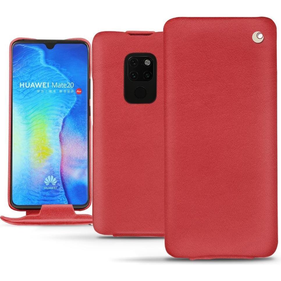 Thumbnail - Noreve Lederschutzhülle vertikal (Huawei Mate 20), Smartphone Hülle, Rot