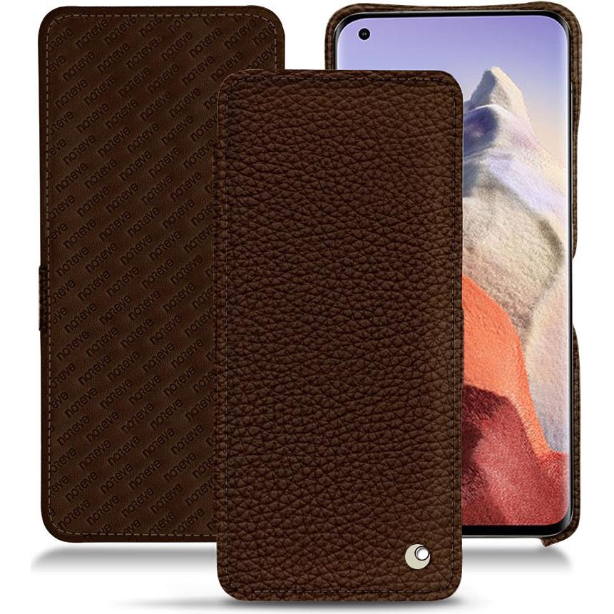 Noreve Lederschutzhülle horizontal (Xiaomi Mi 11 Ultra), Smartphone Hülle, Braun